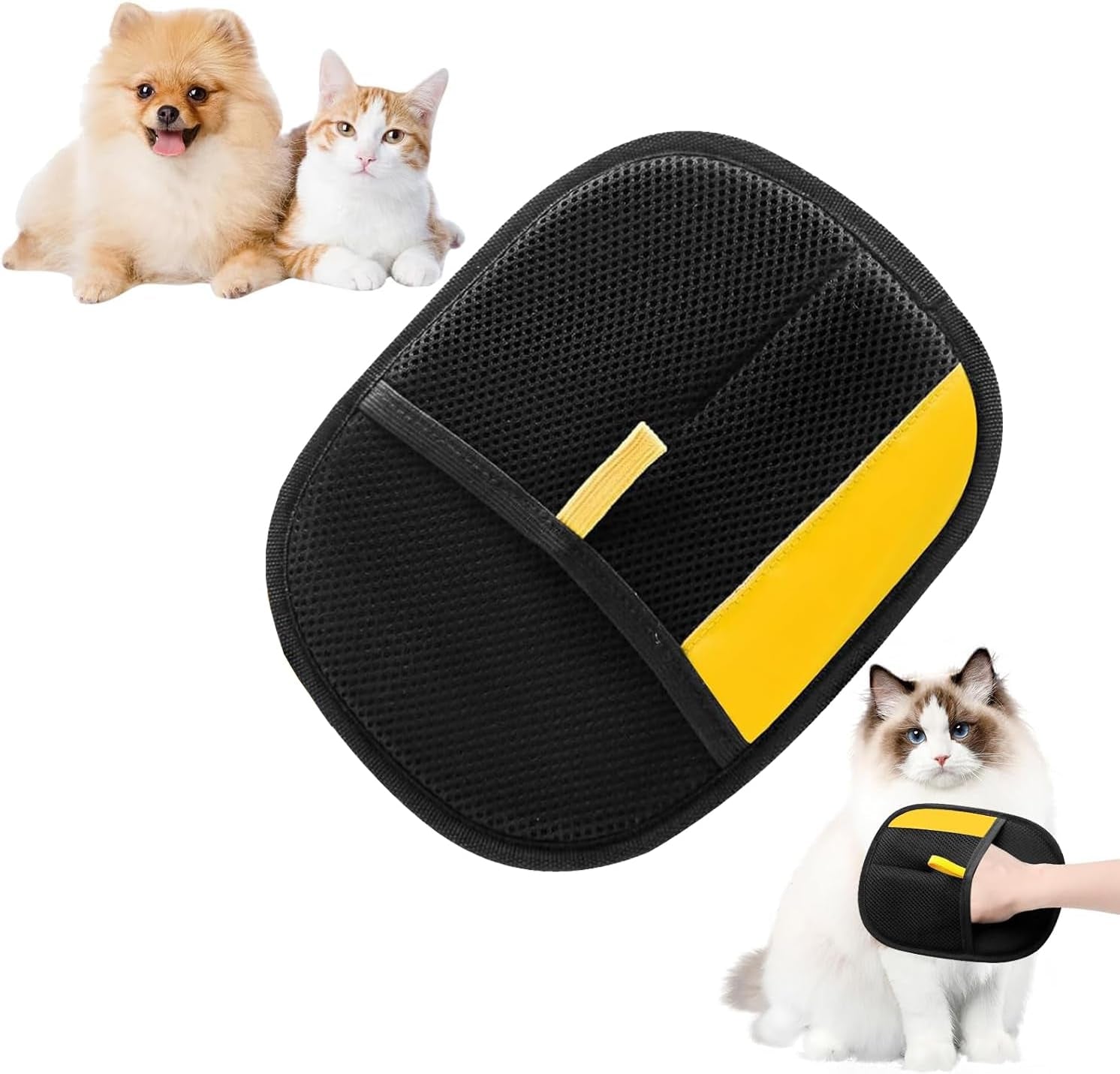 Pet Hair Removal Gloves for Cats & Dogs | Pet Hair Grooming Glove | Pet Hair Remover Tool for Laundry, Couch, Carpet, Car Seat | 9.45"X6.3"