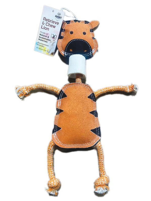 Advance Pet Product Retrieve & Chew Lion with Natural Bone
